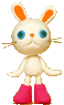 桃色長靴うさぎ小